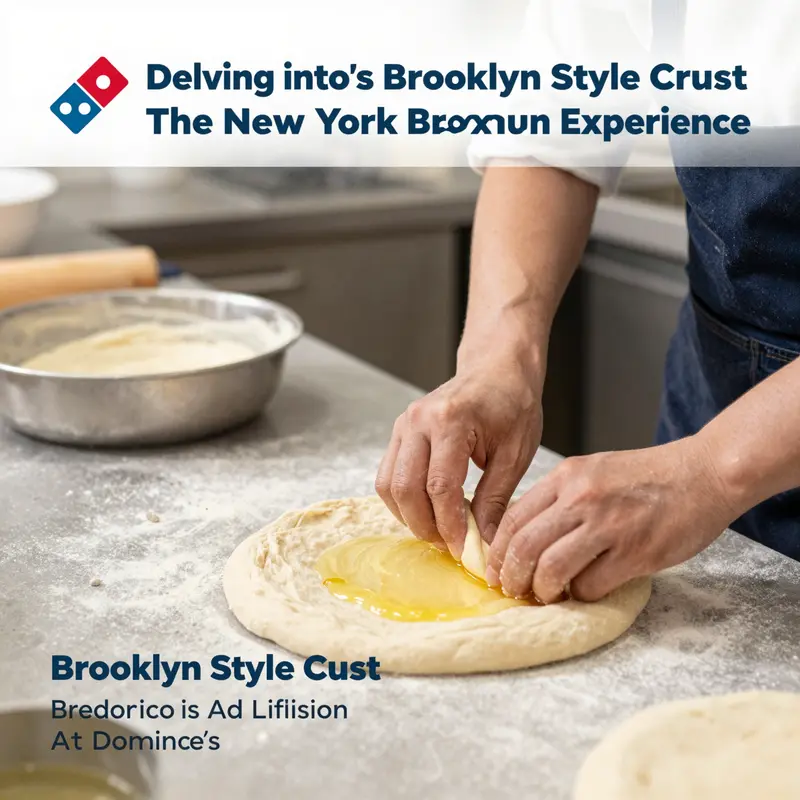 Domino’s Brooklyn Style crust embodies the classic elements of New York-style pizza.