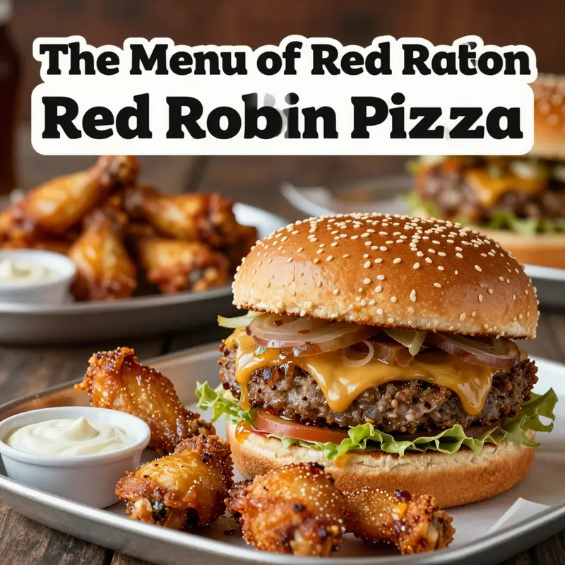 A visual representation of the common misconception surrounding Red Robin’s offerings.