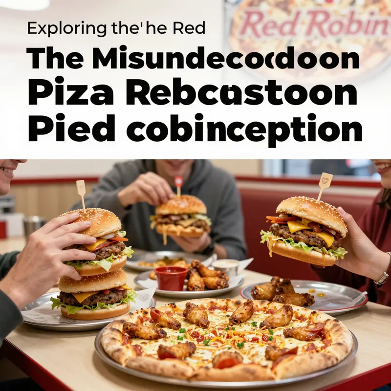 A visual representation of the common misconception surrounding Red Robin’s offerings.