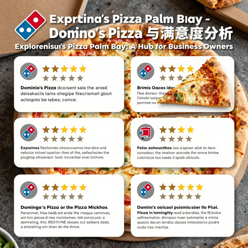 Map of Domino’s Pizza locations in Palm Bay, illustrating their accessibility for local businesses.