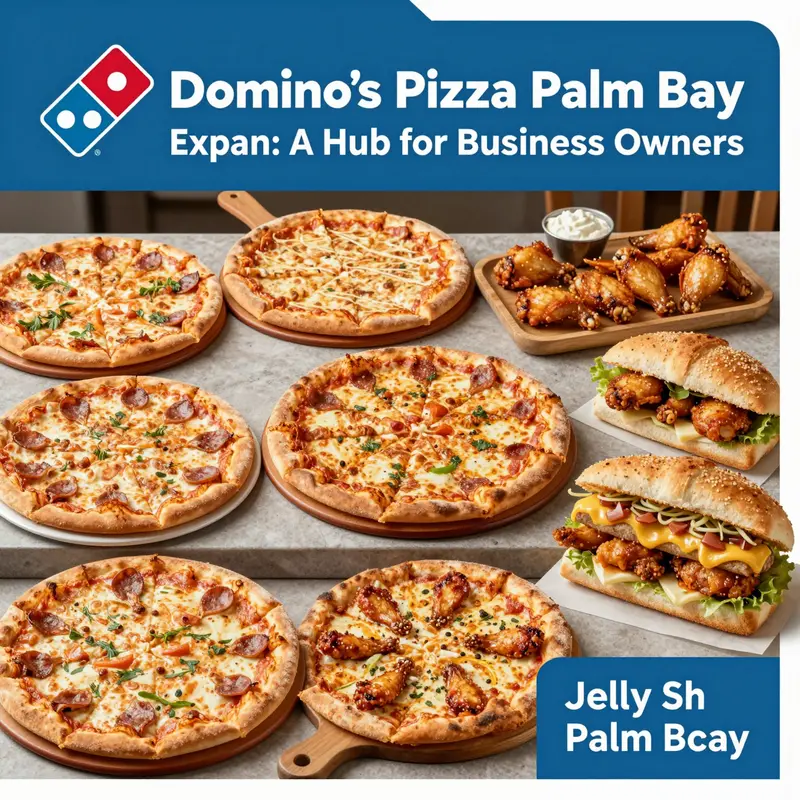 Map of Domino’s Pizza locations in Palm Bay, illustrating their accessibility for local businesses.
