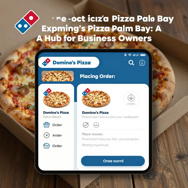 Map of Domino’s Pizza locations in Palm Bay, illustrating their accessibility for local businesses.