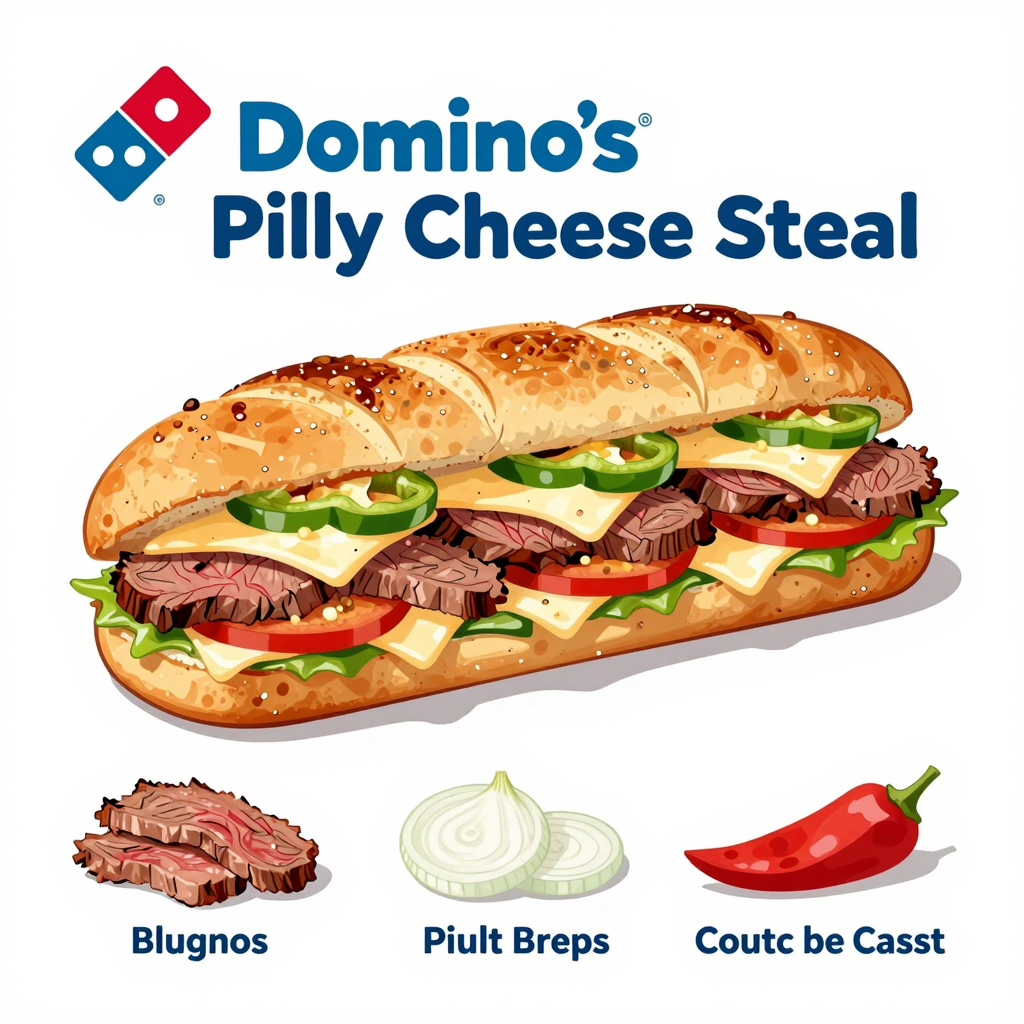Key ingredients of Domino's Philly Cheese Steak