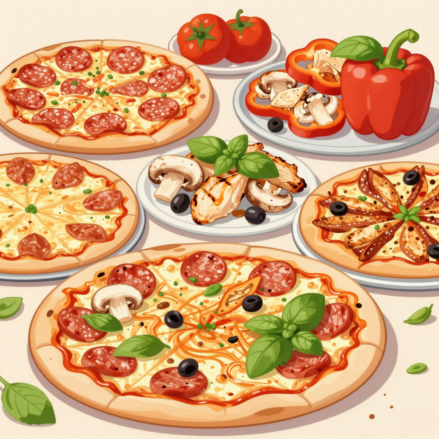 Diversity of Halal Pizza Toppings