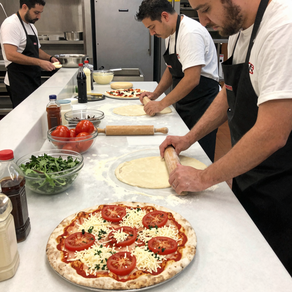 Pizza Preparation at Mario's Pizza