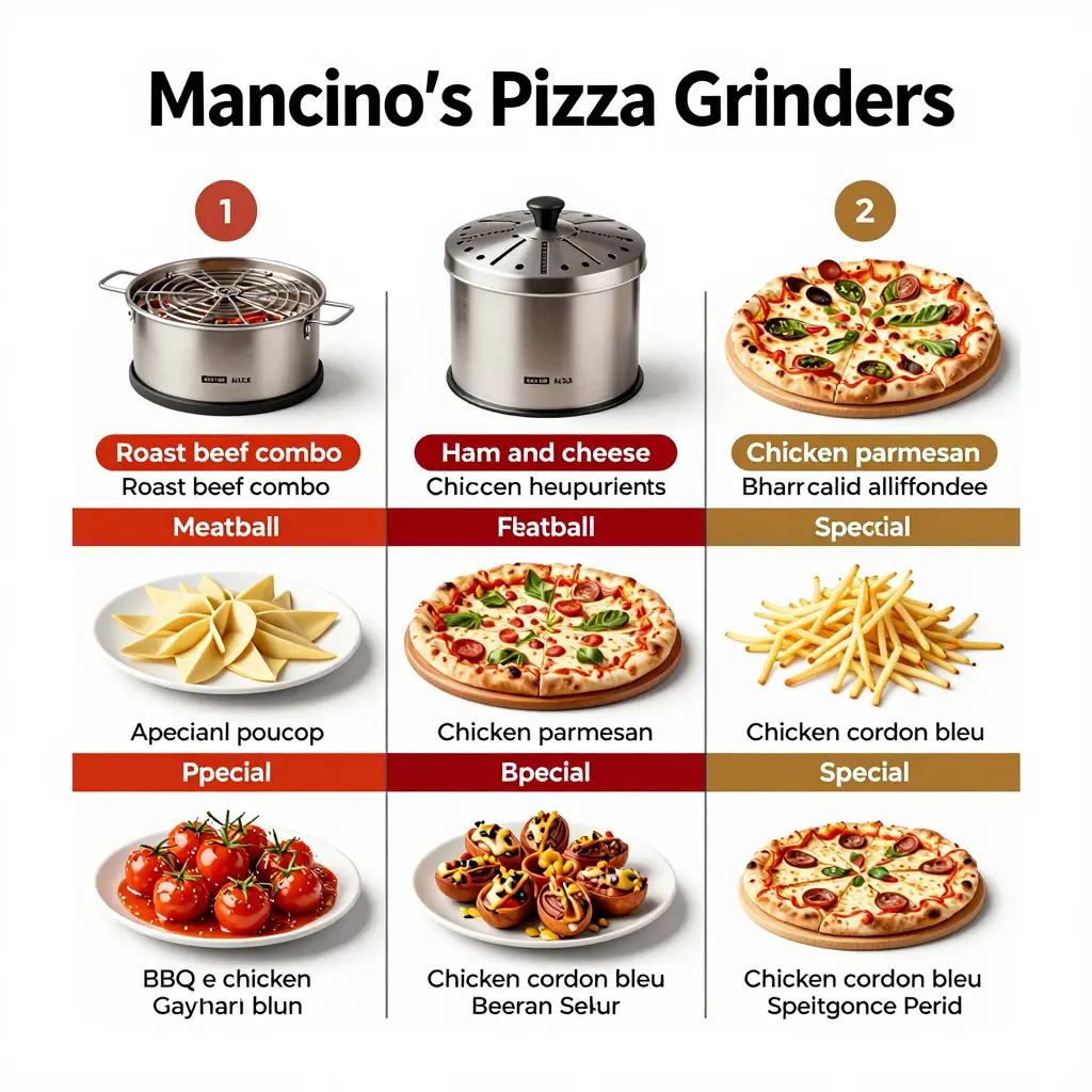 Mancino's Pizza Grinders Infographic