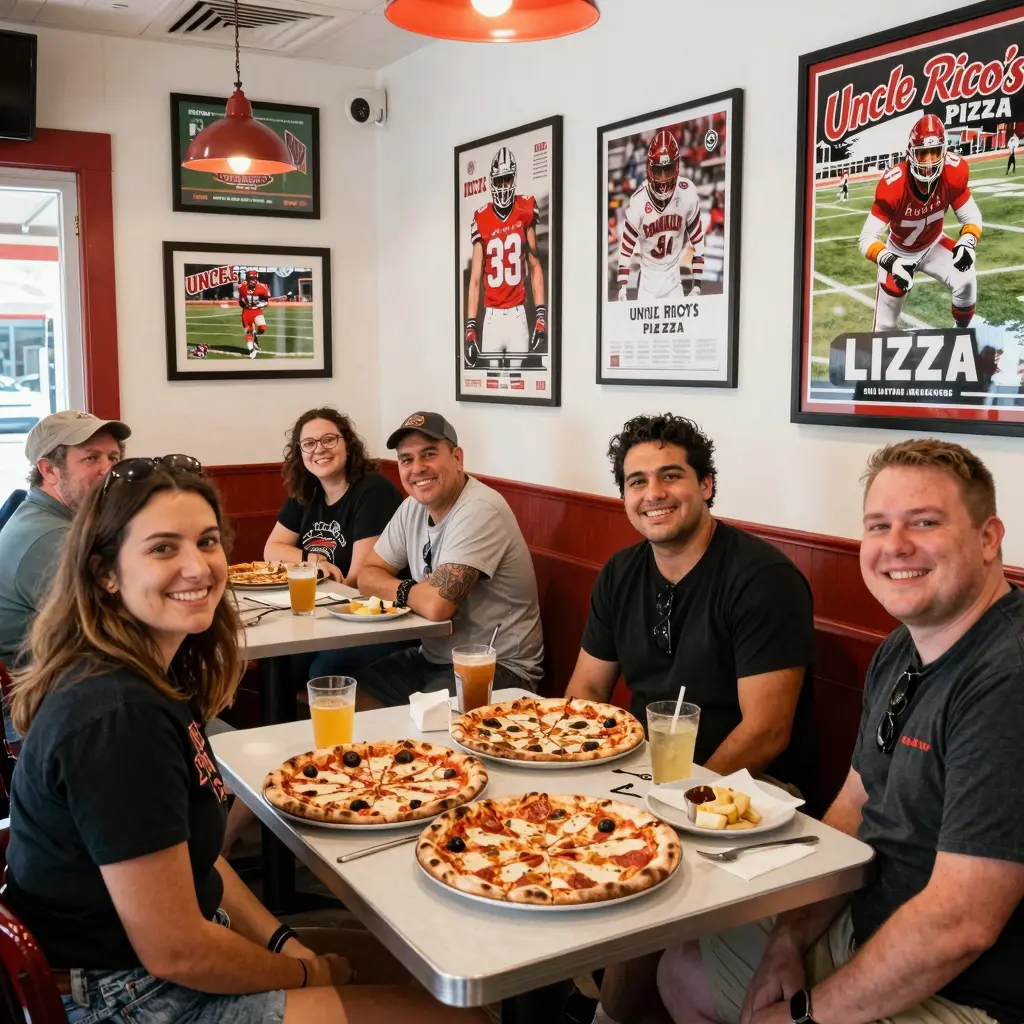 Uncle Rico's Pizza Branding